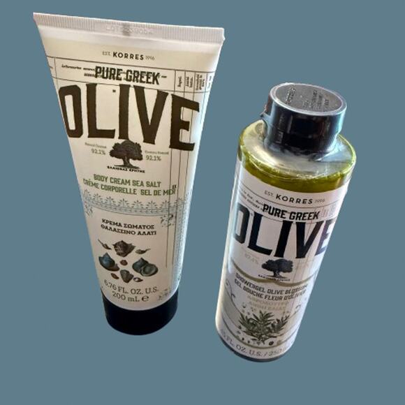 Korres Other - KORRES Greek Olive Blossom Body Cream & Shower Gel Set NWT